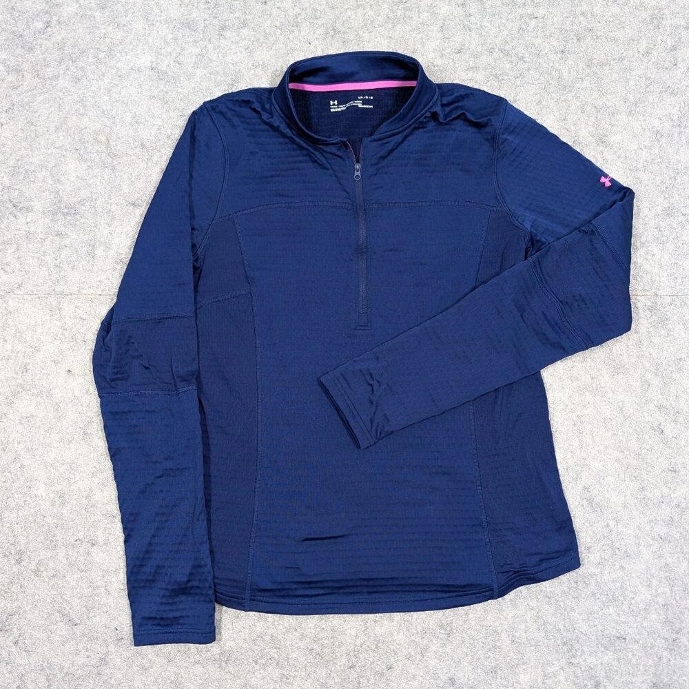 Under Armour Coldgear Spectra 1/2 Zip Womens Fleece Size Large Fitted